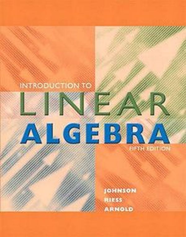 Cover Art for 9780321190437, Introduction to Linear Algebra by Lee W. Johnson