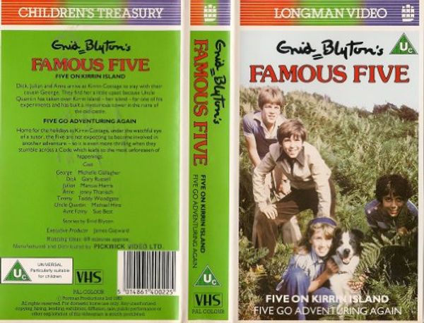 Cover Art for 5014861400225, Enid Blyton's Famous Five: Five On Kirrin Island / Five Go Adventuring Again [VHS] by 