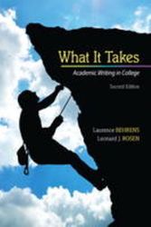 Cover Art for 9780205864843, What it Takes by Laurence Behrens
