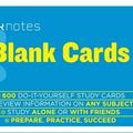 Cover Art for 9781411471054, Blank Study Cards Sparknotes Study Cards by SparkNotes