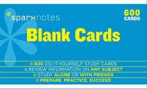 Cover Art for 9781411471054, Blank Study Cards Sparknotes Study Cards by SparkNotes