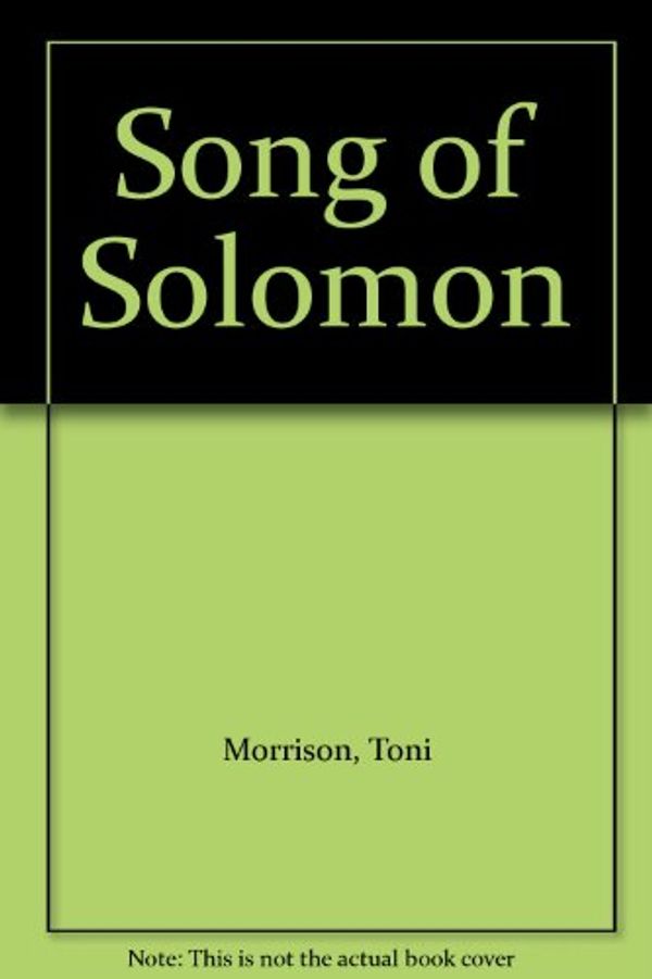 Cover Art for 9780822012085, Song of Solomon by Toni Morrison
