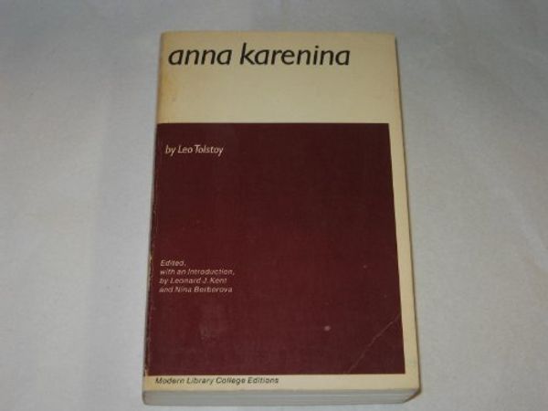 Cover Art for 9780394309361, Anna Karenina by Leo Tolstoy