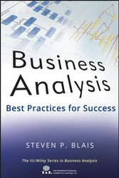 Cover Art for 9781118076002, Business Analysis by Steven P. Blais
