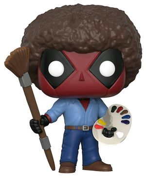 Cover Art for 0889698308656, Pop Deadpool Bob Ross Parody Vinyl Figure by FUNKO