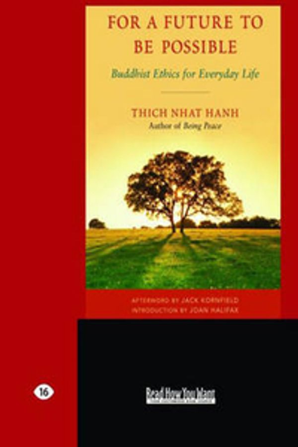 Cover Art for 9781427088390, For a Future to be Possible by Nhat Hanh, Thich