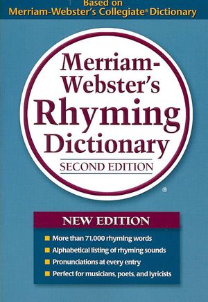 Cover Art for 9780877796411, Merriam-Webster's Rhyming Dictionary by Merriam Webster