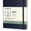 Cover Art for 8053853606488, Moleskine Weekly Planner 2021, 12-Month Weekly Diary, Weekly Planner and Notebook, Hard Cover, Large Size 13 x 21 cm, Colour Sapphire Blue, 144 Pages by Moleskine