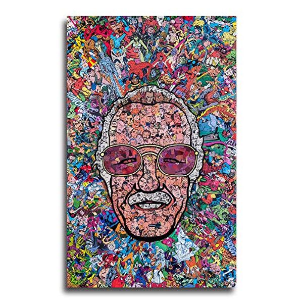 Cover Art for 6937718997749, Faicai Art Stan Lee Canvas Paintings Father of Marvel Colorful HD Prints Poster On Canvas Wall Art Decoration Abstract Pictures Wall Decor for Bedroom Living Room Office Collections Framed 24x36inch by Unknown