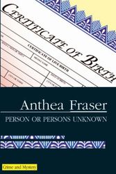 Cover Art for 9780727862051, Person or Persons Unknown (Rona Parish Mysteries) by Anthea Fraser