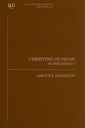 Cover Art for 9780729303774, Christine De Pizan: Supplement No. 1 by Angus J. Kennedy