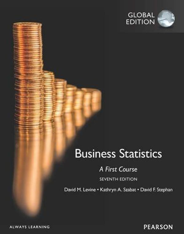 Cover Art for 9781292096056, Business Statistics: A First Course with New MyStatLab by David M. Levine