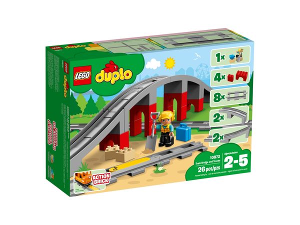 Cover Art for 5702016117240, Train Bridge and Tracks Set 10872 by LEGO