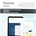 Cover Art for 9780135640937, Pearson Etext for Managerial Economics and Strategy -- Combo Access Card by Jeffrey M Perloff