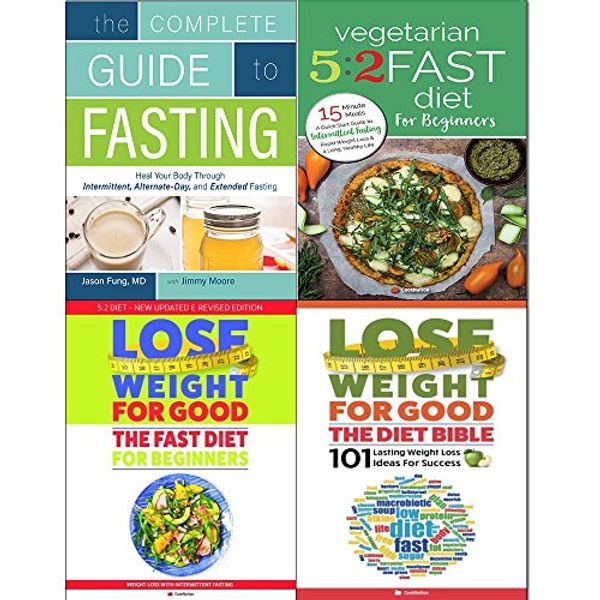 Cover Art for 9789123663439, Complete guide to fasting, vegetarian 5 2 fast diet, lose weight for good fast diet and diet bible 4 books collection set by Dr. Jason Fung Jimmy Moore, CookNation