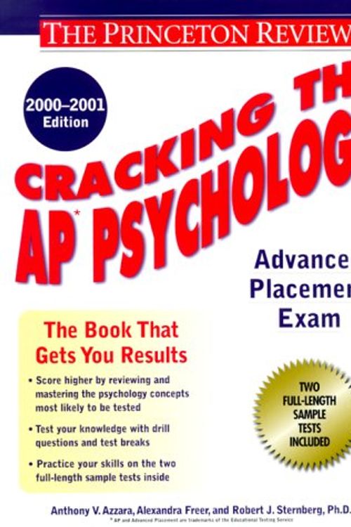 Cover Art for 9780375754807, Cracking the AP Psychology, 2000-2001 Edition by Anthony V. Azzara, Alexandra Freer, Robert J. Sternberg