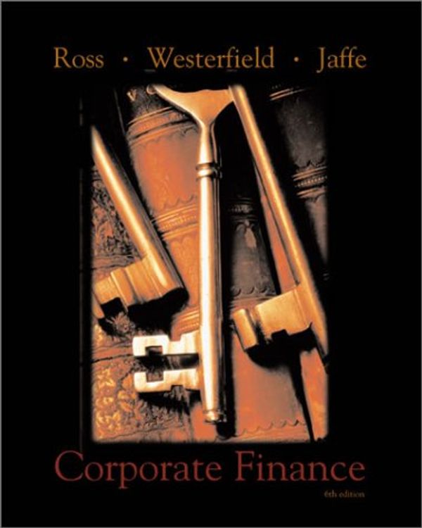 Cover Art for 9780072338799, Corporate Finance by Stephen Ross, Randolph Westerfield, Bradford D. Jordan