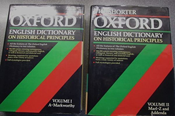 Cover Art for 9780198611264, The Shorter Oxford English Dictionary by William Little, C. T. Onions, George Washington Salisbury Friedrichsen, H. W. Fowler