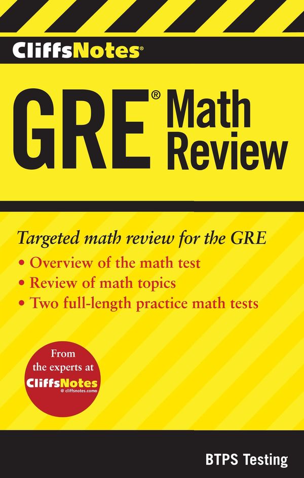 Cover Art for 9780544181816, CliffsNotes GRE Math Review by BTPS Testing