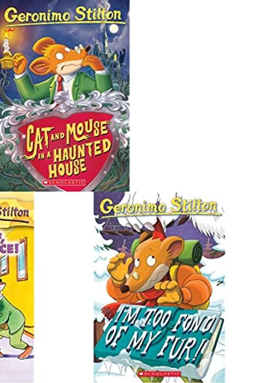 Cover Art for B09GYJ1BPK, Cat and Mouse in a Haunted House: 03 Geronimo Stilton+I'M Too Fond of My Fur: 12/31/1899: 04 (Geronimo Stilton - 4)+Paws off, Cheddarface!: 6: 06 (Geronimo Stilton)(Set of 3books) by Unknown