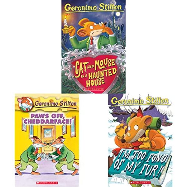 Cover Art for B09GYJ1BPK, Cat and Mouse in a Haunted House: 03 Geronimo Stilton+I'M Too Fond of My Fur: 12/31/1899: 04 (Geronimo Stilton - 4)+Paws off, Cheddarface!: 6: 06 (Geronimo Stilton)(Set of 3books) by Unknown