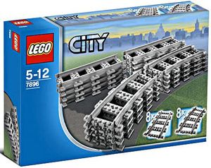 Cover Art for 0673419079945, Straight and Curved Rails Set 7896 by LEGO