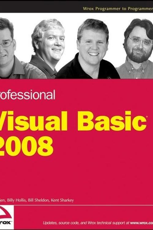 Cover Art for 9780470378670, Professional Visual Basic® 2008 by Billy Hollis and Bill Evjen and Bill Sheldon