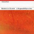 Cover Art for 9781903039540, A Responsibility to Awe by Rebecca Elson