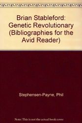 Cover Art for 9781871133493, Brian Stableford: Genetic Revolutionary (Bibliographies for the Avid Reader) by Stephensen-Payne, Phil