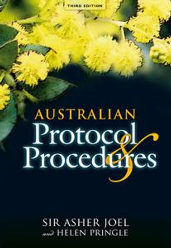 Cover Art for 9781742244259, Australian Protocol and Procedures, 3 Edition by Asher Joel