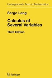 Cover Art for 9783540964056, Calculus of Several Variables by Serge Lang