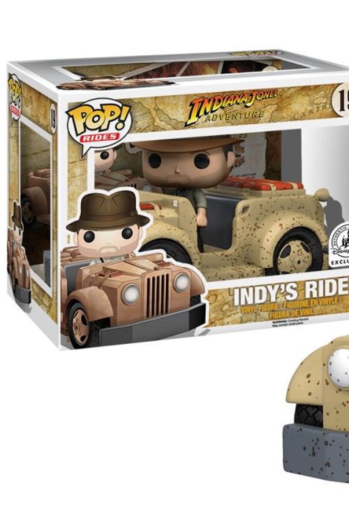 Cover Art for B081J2DRMK, Indy's Ride (2016 NYCC Exc): Fun ko Pop! Rides Vinyl Figure & 1 Compatible Protector Bundle (019 - 08898 - B) by Unknown