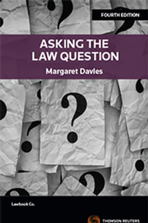 Cover Art for 9780455247038, Asking the Law Question Fifth Edition by Margaret Davies