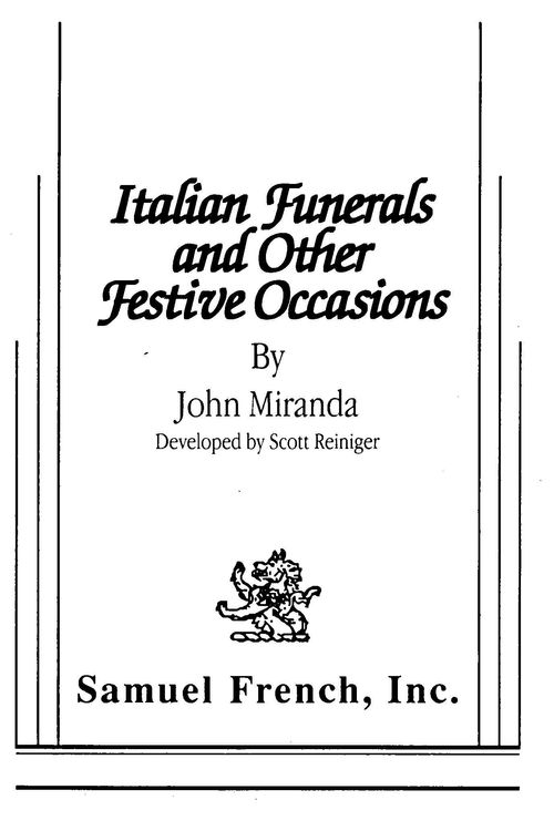 Cover Art for 9780573811456, Italian Funerals and Other Festive Occasions by Unknown