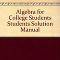 Cover Art for 9780201543148, Algebra for College Students by Mark Dugopolski