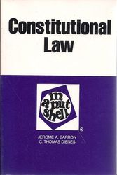 Cover Art for 9780314260437, Constitutional law in a nutshell (Hornbooks) by Jerome A Barron