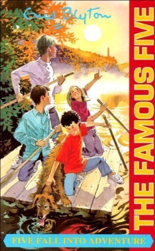 Cover Art for 9780340548837, Five Fall into Adventure (Knight Books) by Enid Blyton