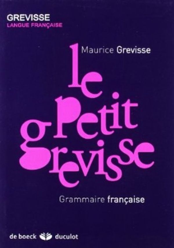 Cover Art for 9780828874748, Precis de Grammaire Francaise by Maurice Grevisse