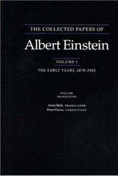 Cover Art for 9780691084756, The Collected Papers of Albert Einstein: Early Years 1879-1902 (English Translation Supplement) v. 1 by Albert Einstein
