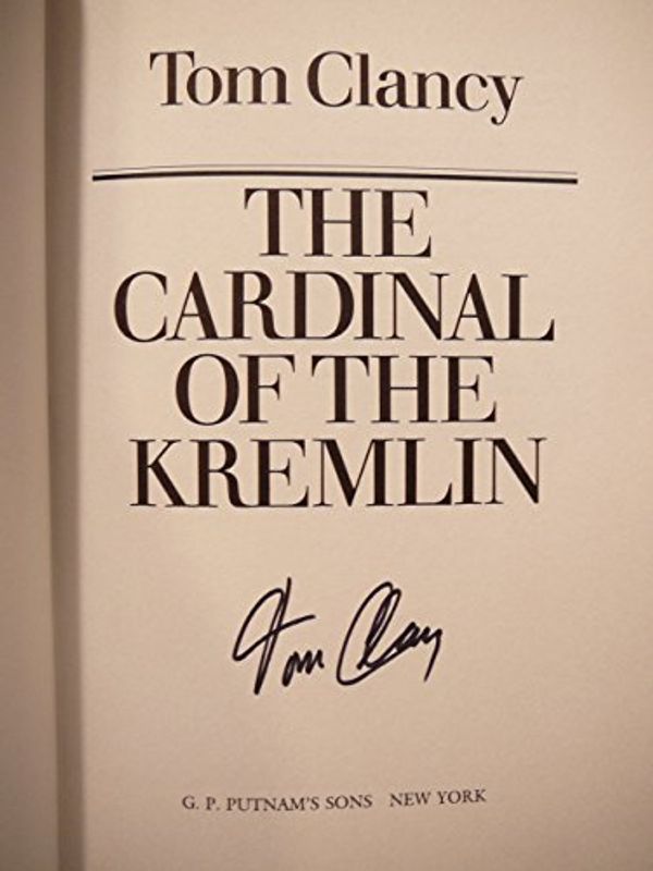 Cover Art for B001RPWE42, SIGNED THE CARDINAL OF THE KREMLIN. CLANCY, TOM by Tom Clancy