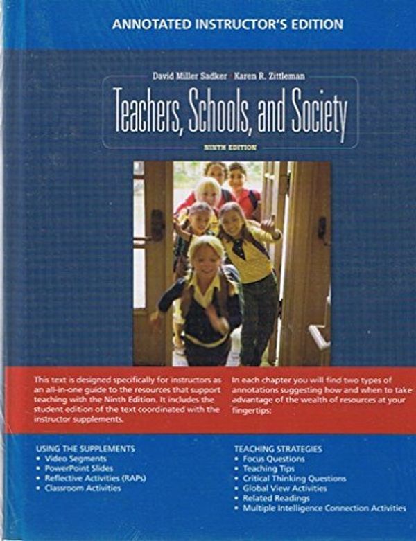 Cover Art for B01K14LQG6, Teachers, Schools, and Society by David Miller Sadker (2010-08-01) by David Miller Sadker;Karen R. Zittleman