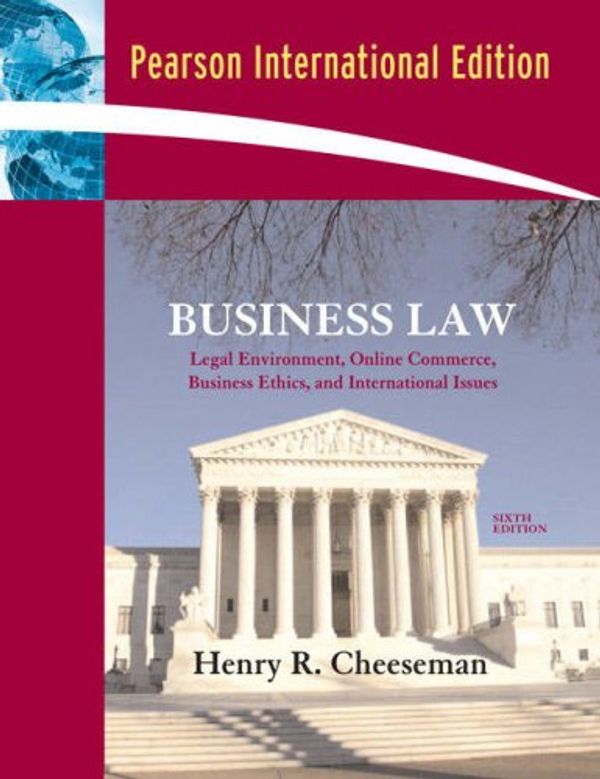 Cover Art for 9780132066686, Business Law by Henry R. Cheeseman