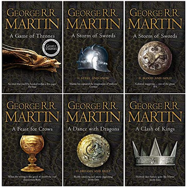 Cover Art for 9789124095000, A Song of Ice and Fire Series 6 Books Collection Set By George R.R. Martin (A Game of Thrones, Steel and Snow, Blood and Gold, A Feast for Crows, A Dance With Dragons, A Clash of Kings) by George R.r. Martin