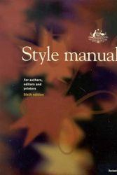 Cover Art for 9780701636487, Style Manual by Dcita