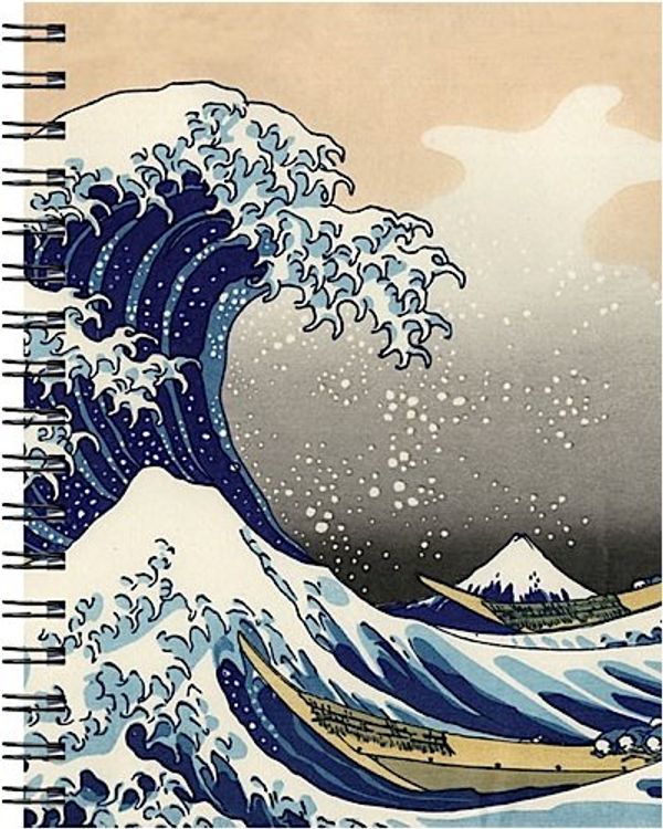 Cover Art for 9781571334336, Wire-o Journal - Hokusai Wave - Medium..( Lined both sides - Black wire-o ) by American Book