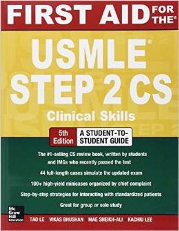 Cover Art for 9789814581363, FAST SHIP - TAO LE 5e First Aid for the USMLE Step 2 CS AY9 by Vikas Bhushan Tao Le