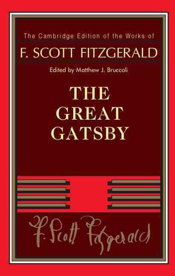 Cover Art for 9780521402309, The Great Gatsby by F. Scott Fitzgerald
