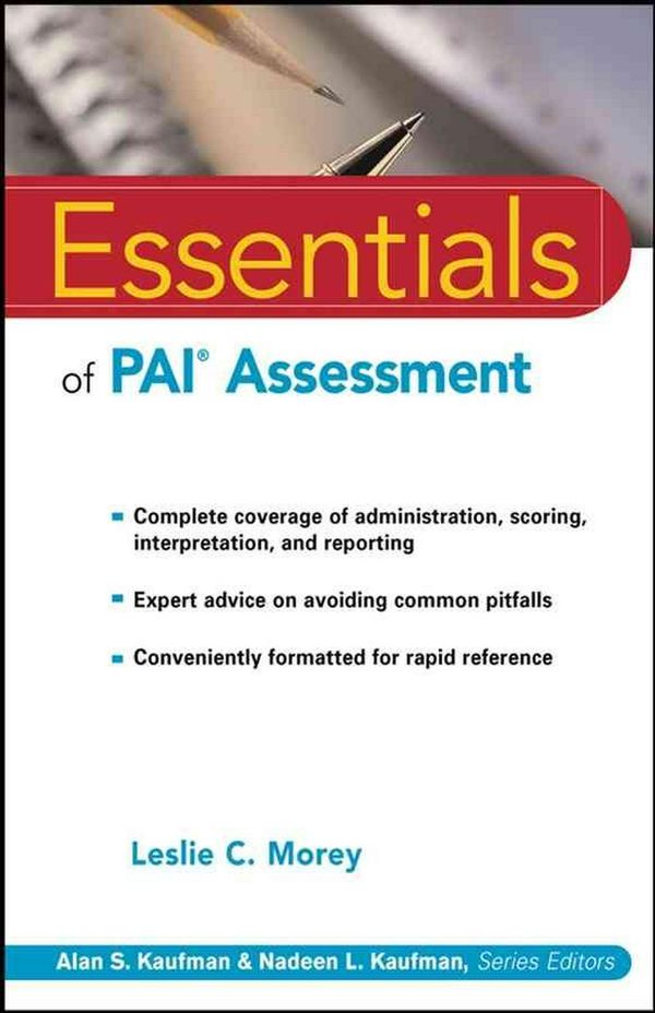 Cover Art for 9780471084631, Essentials of PAI Assessment by Leslie C. Morey