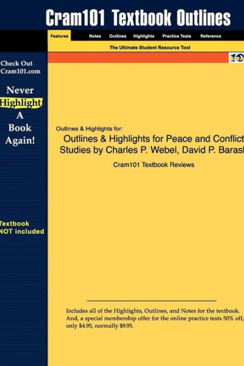 Cover Art for 9781428884441, Outlines & Highlights for Peace and Conflict Studies by Charles P. Webel, David P. Barash, ISBN by Cram101 Textbook Reviews, Cram101 Textbook Reviews