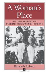 Cover Art for 9780631147541, A Woman's Place by Elizabeth Roberts